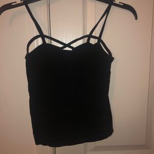Black tank top